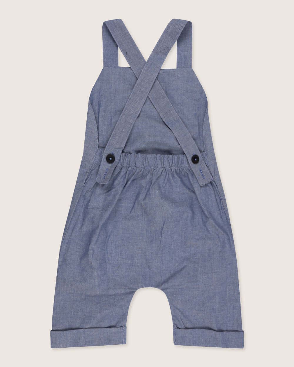 Blue Bear Face Print Dungaree - Image 3