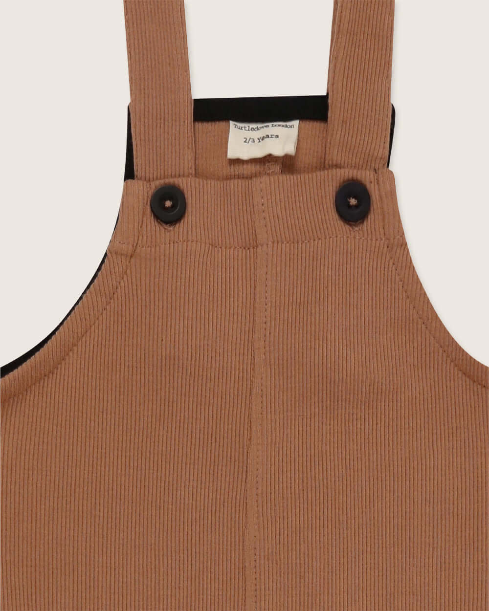 Brown Bear Face Print Dungarees - Image 4