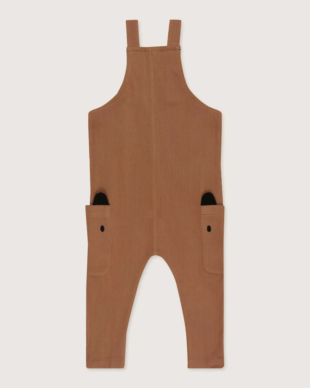 Brown Bear Face Print Dungarees - Image 6