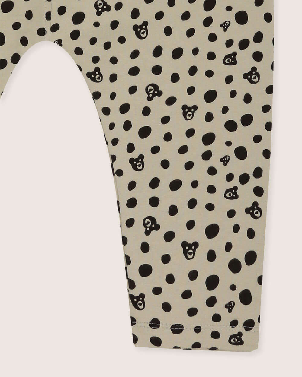 Grey Spotty Bear Print Dungarees - Image 5