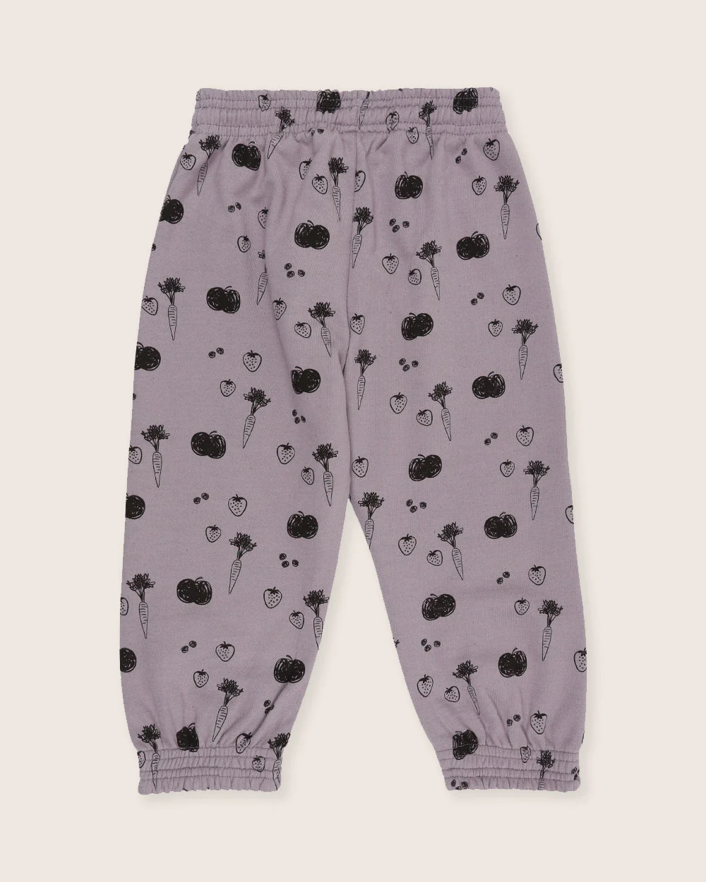 Charcoal Grey Fruit Print Joggers - Image 4