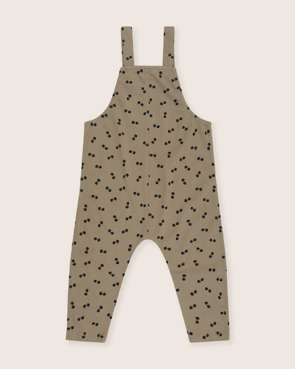 Brown Peapod Print Dungarees - Image 4